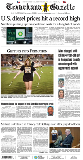 Cover of Texarkana Gazette