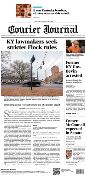 Cover of The Courier-Journal (Louisville)