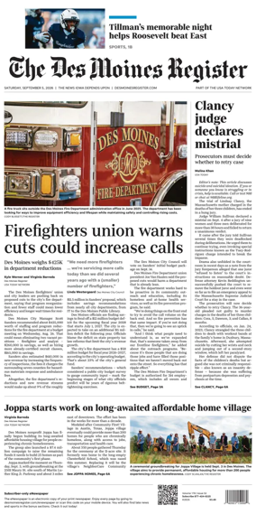 Cover of The Des Moines Register