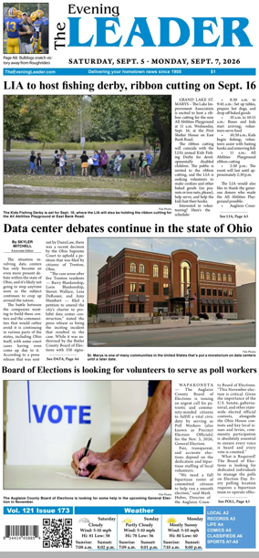 Cover of The Evening Leader