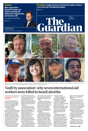 Cover of The Guardian (USA)