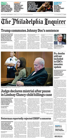 Cover of The Philadelphia Inquirer