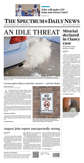Cover of The Spectrum & Daily News