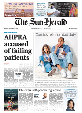 Cover of The Sydney Morning Herald