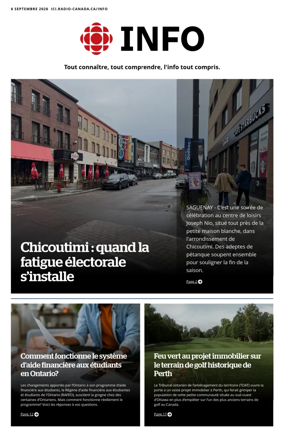 Cover of Radio-Canada Info