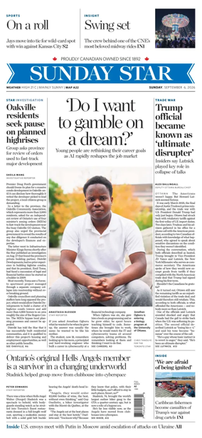 Cover of Toronto Star