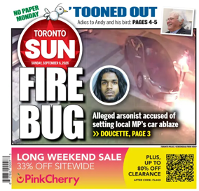 Cover of Toronto Sun
