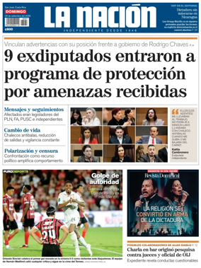 Cover of La Nacion (Costa Rica)