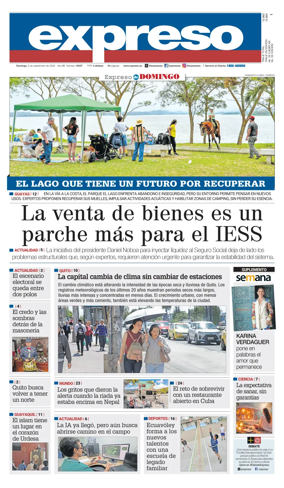 Cover of Diario Expreso