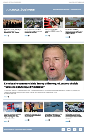 Cover of Euronews Business (French)