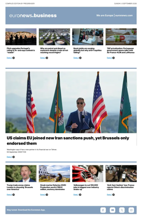 Cover of Euronews Business