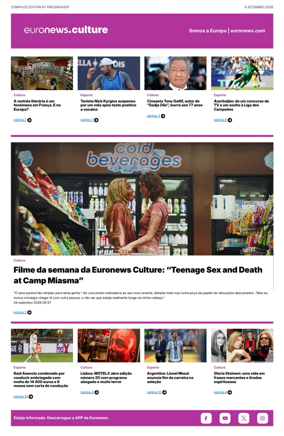 Cover of Euronews Culture and Sport (Portuguese)