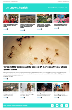 Cover of Euronews Health (Portuguese)
