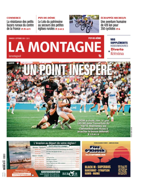 Cover of La Montagne (Clermont-Metropole)