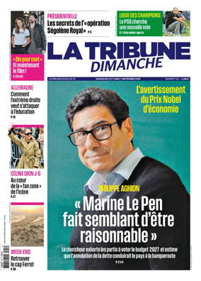 Cover of La Tribune Dimanche (France)