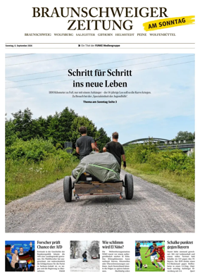 Cover of Braunschweiger Zeitung am Sonntag