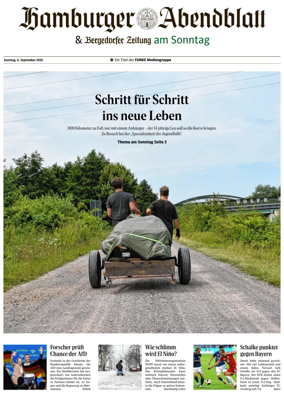 Cover of Hamburger Abendblatt am Sonntag