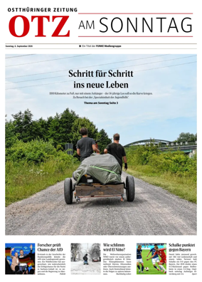 Cover of Ostthuringer Zeitung (OTZ am Sonntag)