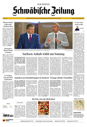 Cover of Schwabische Zeitung (Alb-Donau)