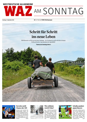 Cover of Westdeutsche Allgemeine Zeitung (WAZ am Sonntag)