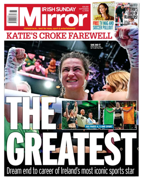 Cover of Irish Sunday Mirror