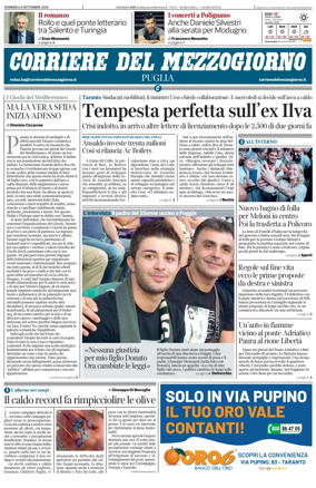 Cover of Corriere del Mezzogiorno (Puglia)