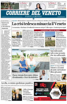 Cover of Corriere del Veneto (Padova e Rovigo)