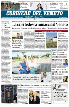 Cover of Corriere del Veneto (Vicenza e Bassano)