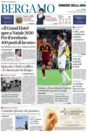 Cover of Corriere della Sera (Bergamo)