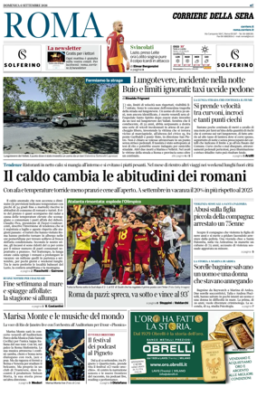 Cover of Corriere della Sera (Roma)