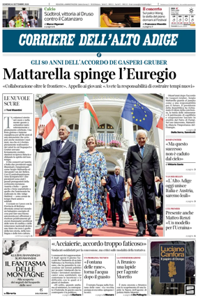 Cover of Corriere dell'Alto Adige