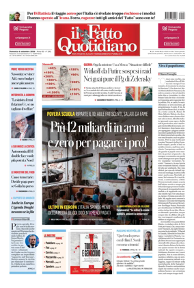 Cover of Il Fatto Quotidiano