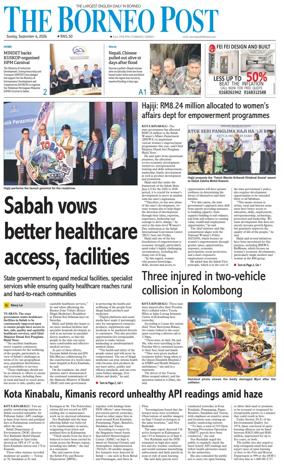 Cover of The Borneo Post (Sabah)
