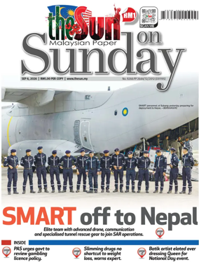 Cover of The Sun (Malaysia)