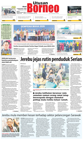Cover of Utusan Borneo (Sarawak)