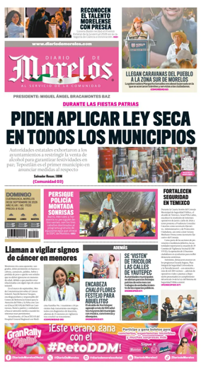 Cover of Diario de Morelos