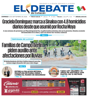 Cover of El Debate de Culiacan