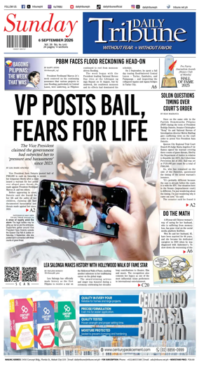 Cover of Daily Tribune (Philippines)