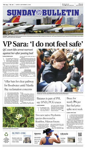 Cover of Manila Bulletin