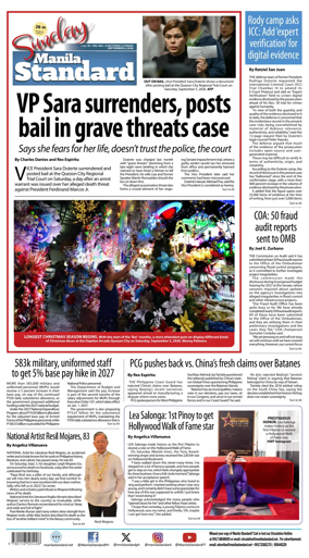 Cover of Manila Standard