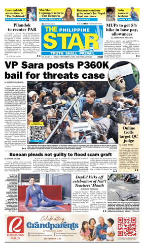 Cover of The Philippine Star
