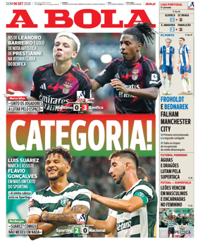 Cover of A BOLA (Portuguese)