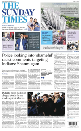 Cover of The Straits Times