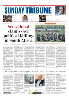 Cover of Sunday Tribune