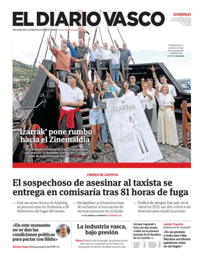 Cover of Diario Vasco (Alto Urola)