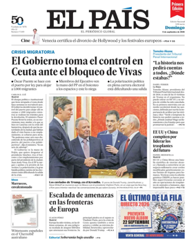 Cover of EL PAIS primera edicion