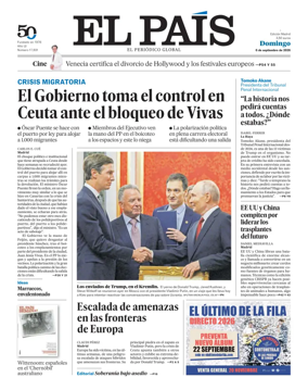 Cover of El Pais Madrid