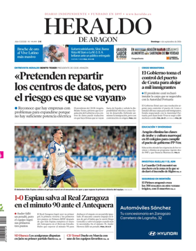 Cover of Heraldo de Aragon