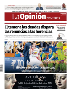 Cover of La Opinion de Murcia