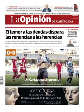 Cover of La Opinion de Murcia (Cartagena)
